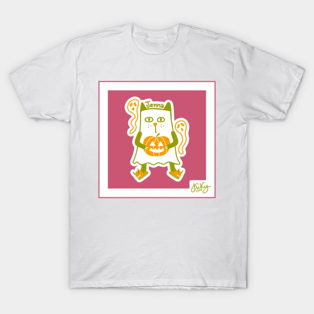 Ghost Cat T-Shirt by Karla-Kiky